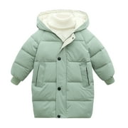KTMKH Toddler Baby Kids Girls Winter Thick Warm Parkas Hooded Windproof Coat Outwear Jacket Fall Winter Coat Outwear For 3-4 Years